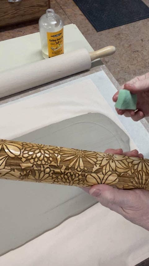 Sweet Rolling Pins - Wholesale Rolling Pin - Embossed Bursting Bouquet Rolling Pin –Baking & Pottery7