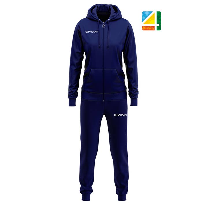 Chándal para mujer con cremallera completa para venta al por mayor de Givova