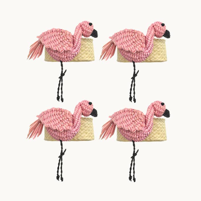 Anillos de Flamencos (juego de 4) para venta al por mayor de Duggan Society