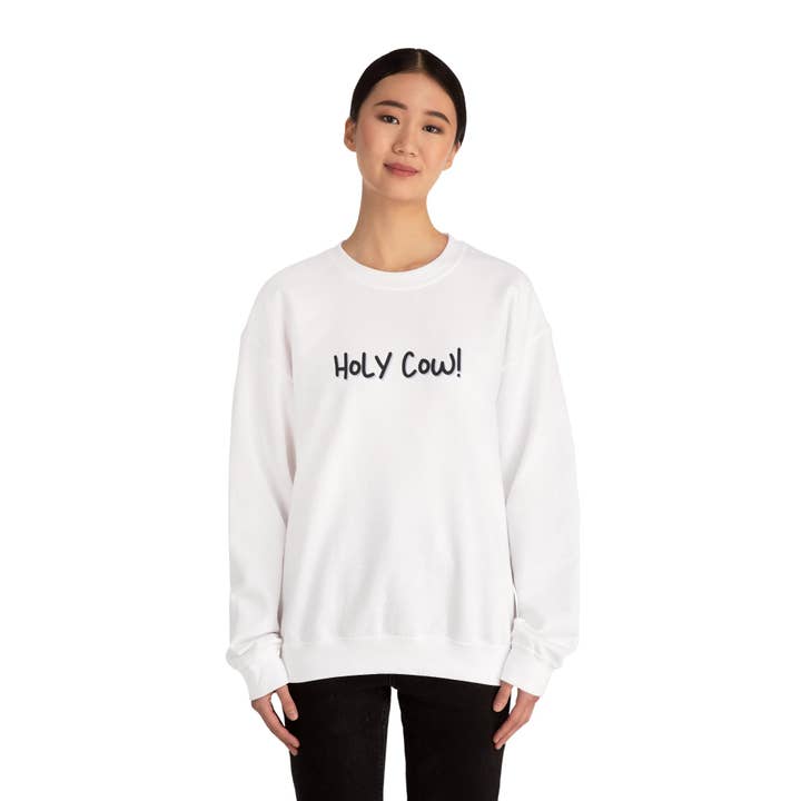 HOLY COW! Heavy Blend Crewneck Sweatshirt for wholesale by MARA Style