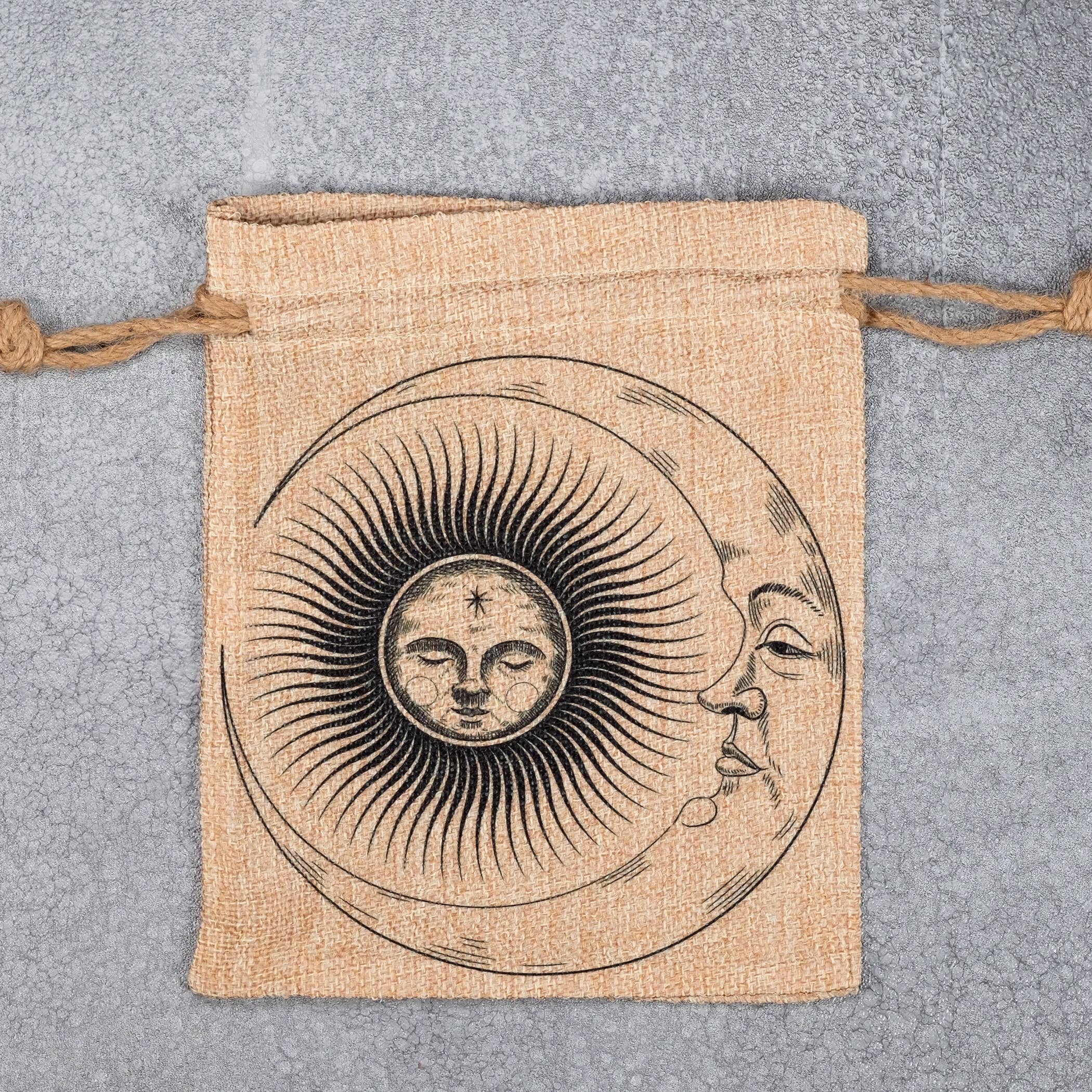 Phoenix Revolution Press - Wholesale Pouch - Women's - Moon and Sun Large Tarot Card Deck or Crystal Pouch2