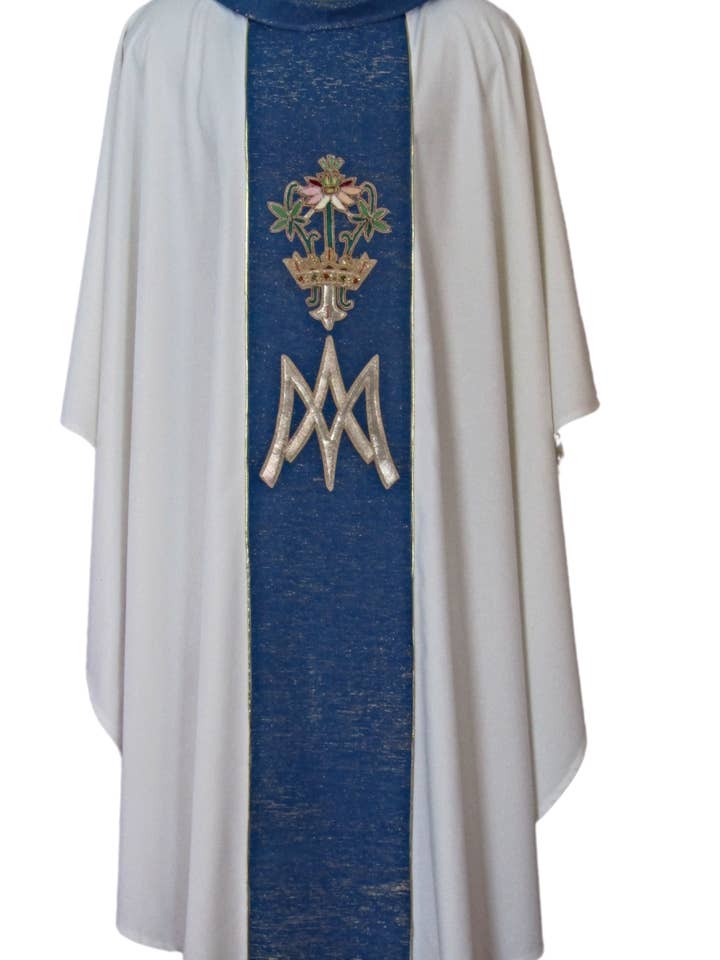 mds 420BM- Handbroderad Mariansk kasel. för wholesale av mds