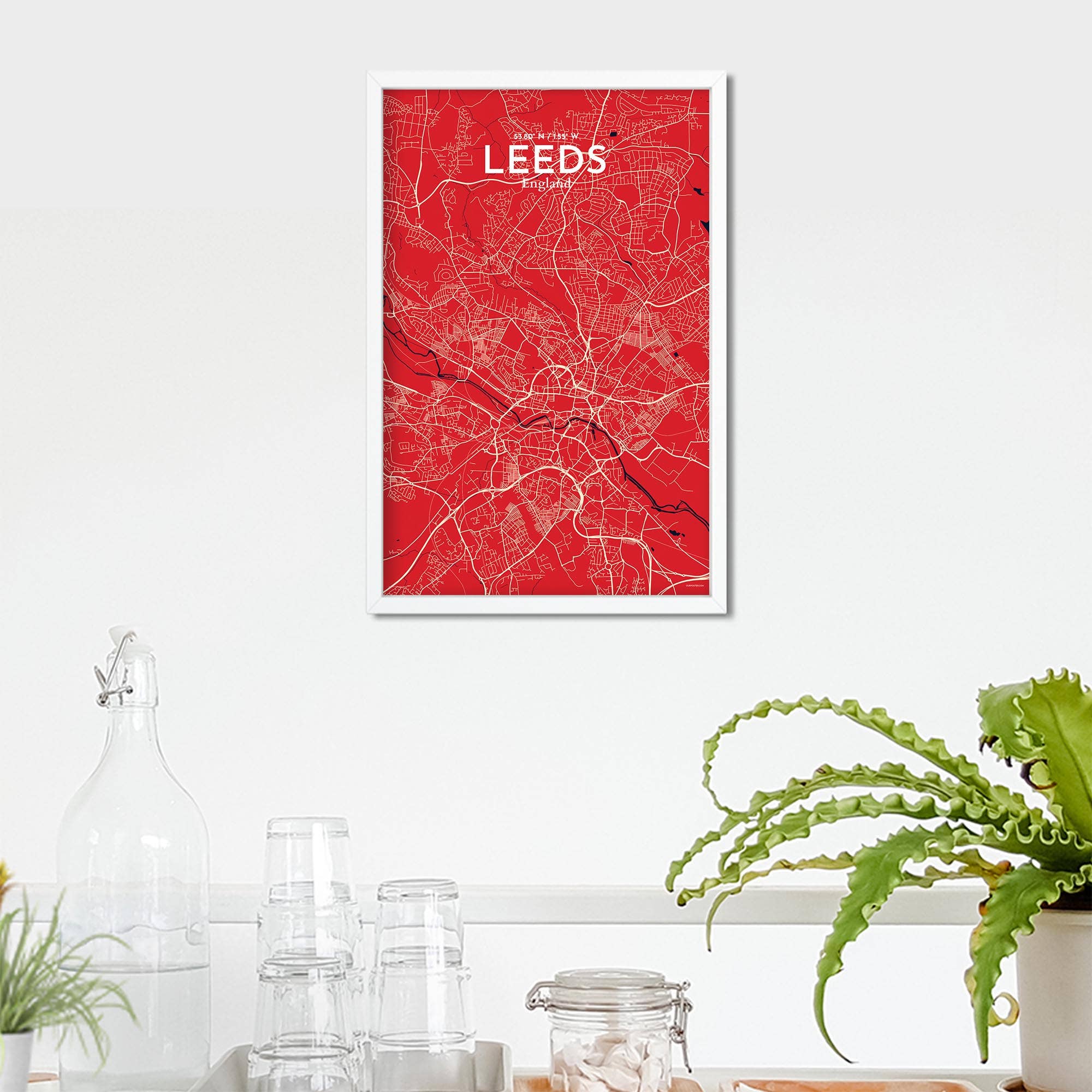 OurPoster.com – wholesale Poster – Leeds karta affisch135