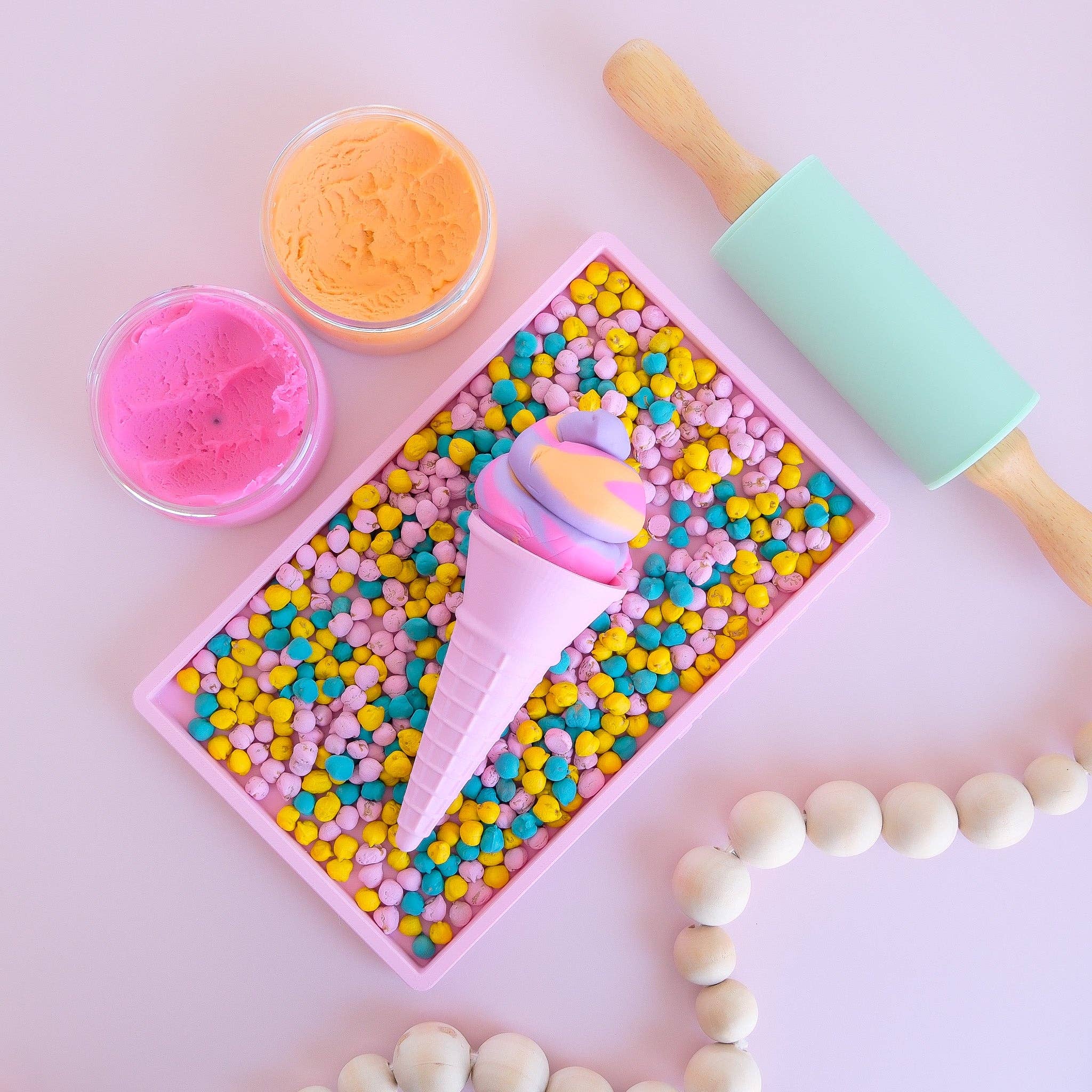 Play Sense - Vente Lot de jouets – enfant - Cornet de glace écologique6