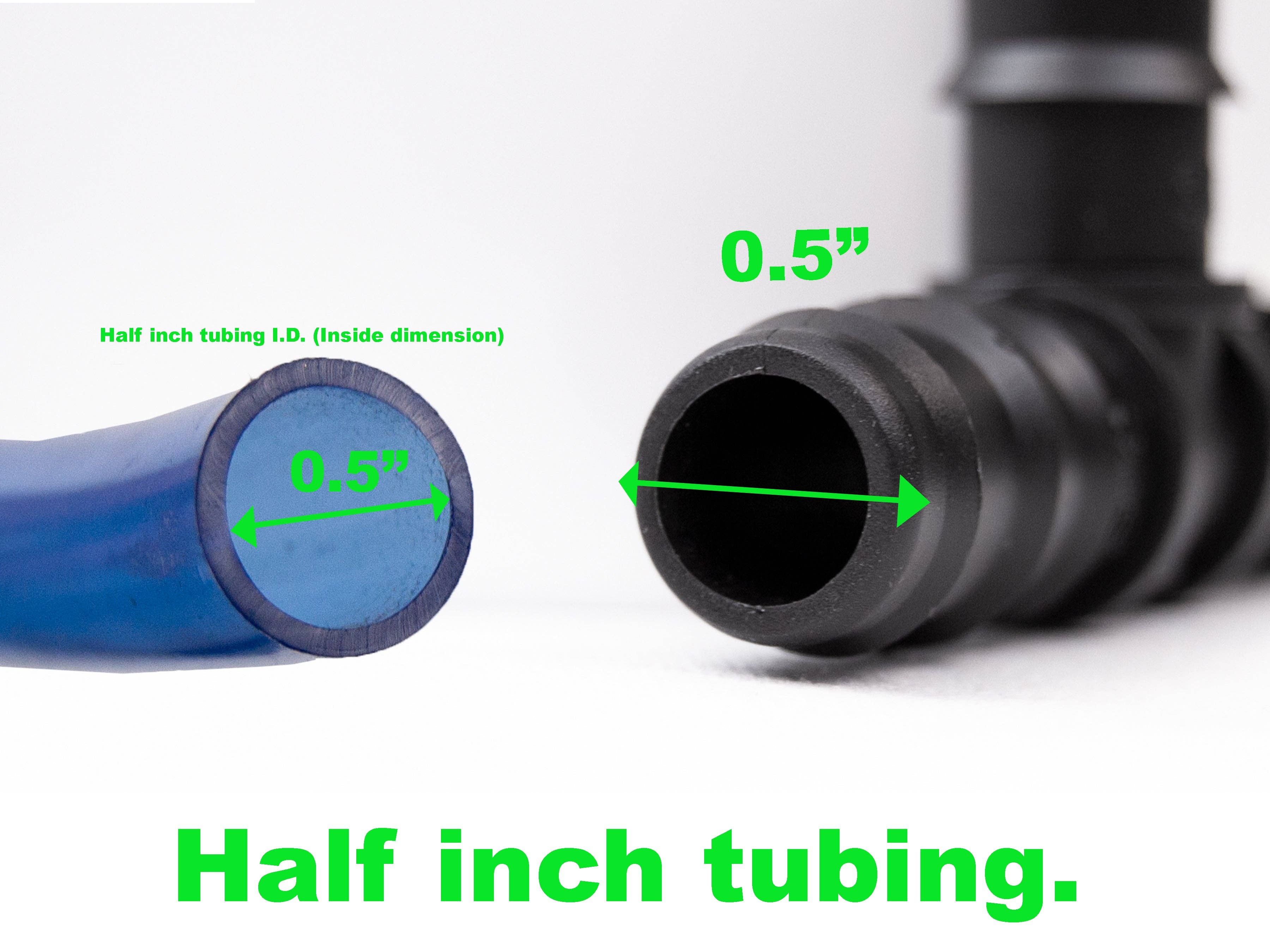 Viagrow - Venta al por mayor Herramientas de jardín - Conector de Irrigación en T con Espiga de 1/2 pulgada Viagrow, Negro, 50 Unidades por Paquete5