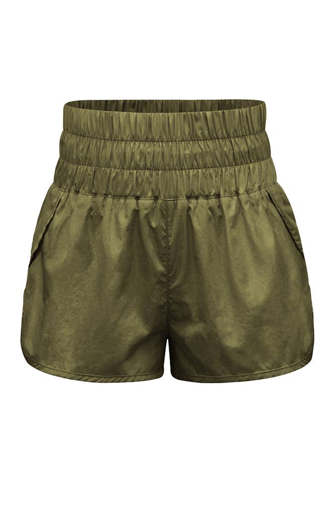 UNISHE - Wholesale Athletic Shorts - Women's - High Waist Elastic Sportswear Running Shorts ZZKF5098