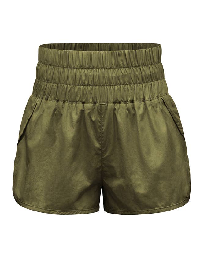 UNISHE - Wholesale Athletic Shorts - Women's - High Waist Elastic Sportswear Running Shorts ZZKF5098