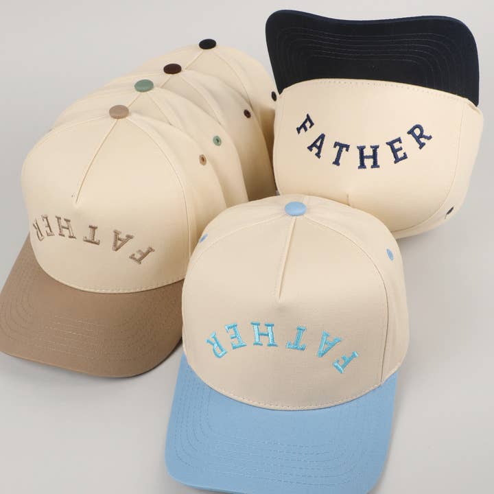 Fashion City - Wholesale Baseball Cap - Men's -
FATHER Upside Down Embroidery Two-Tone Cap