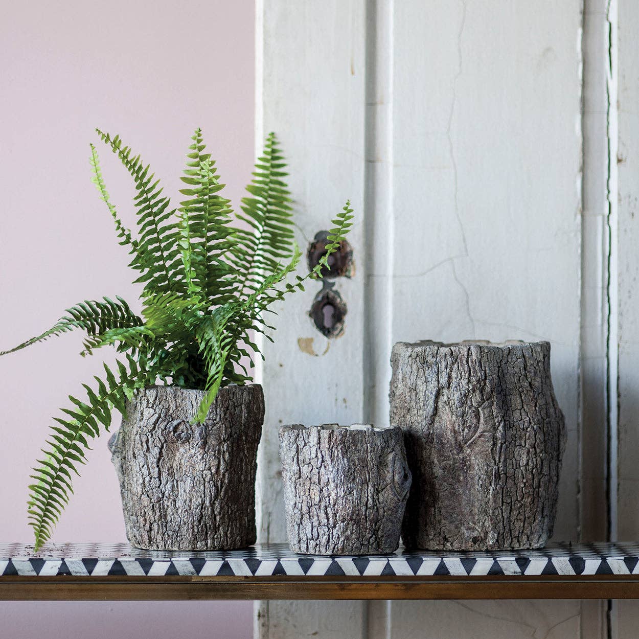 Blue Ocean Traders - Wholesale Plant Pot - Faux Bois Log Planter6