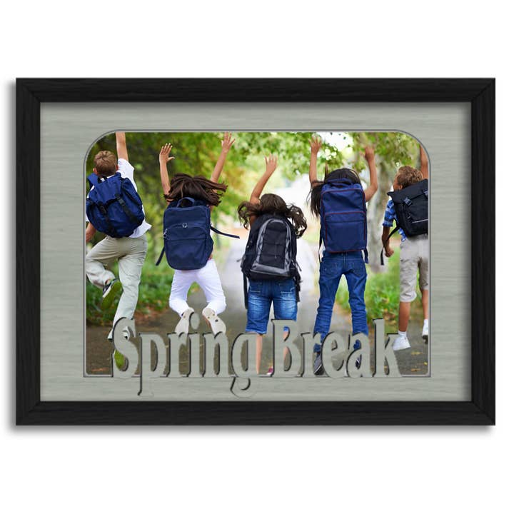 Cadre photo Spring Break - Vacances à la plage, voyage universitaire, B pour la vente par Northland Frames and Gifts Inc