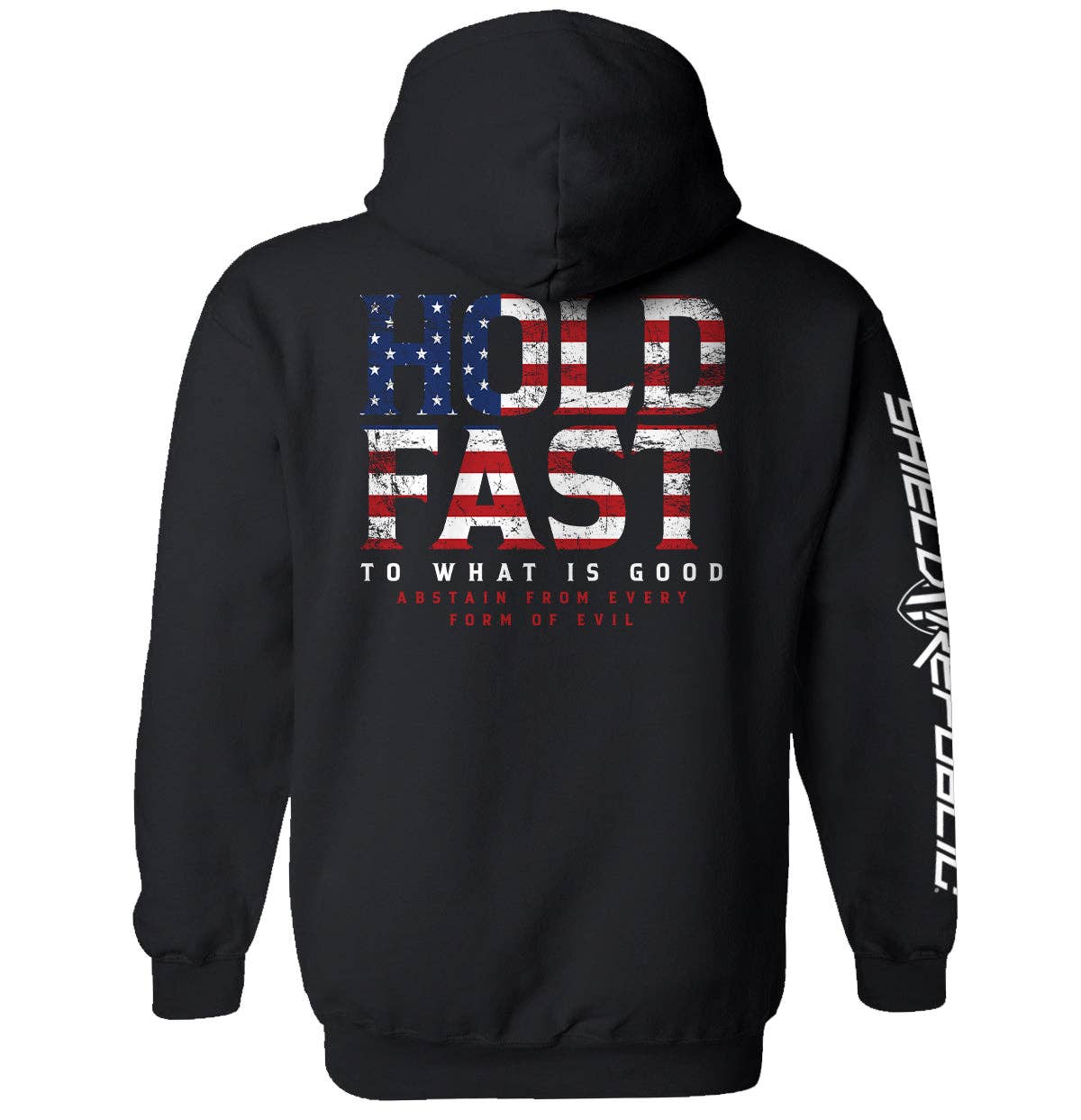 Shield Republic - Vente T-shirt sérigraphié – homme - Accrochez-vous à ce qui est bon4