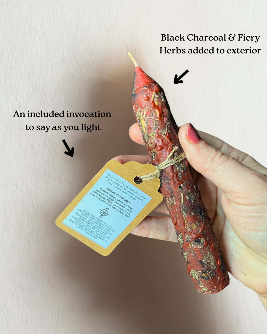 Beauty and the Moon - Wholesale Tapered Candle/Candlestick - Dragon Candle | Mythology Candle | Spell Candle4