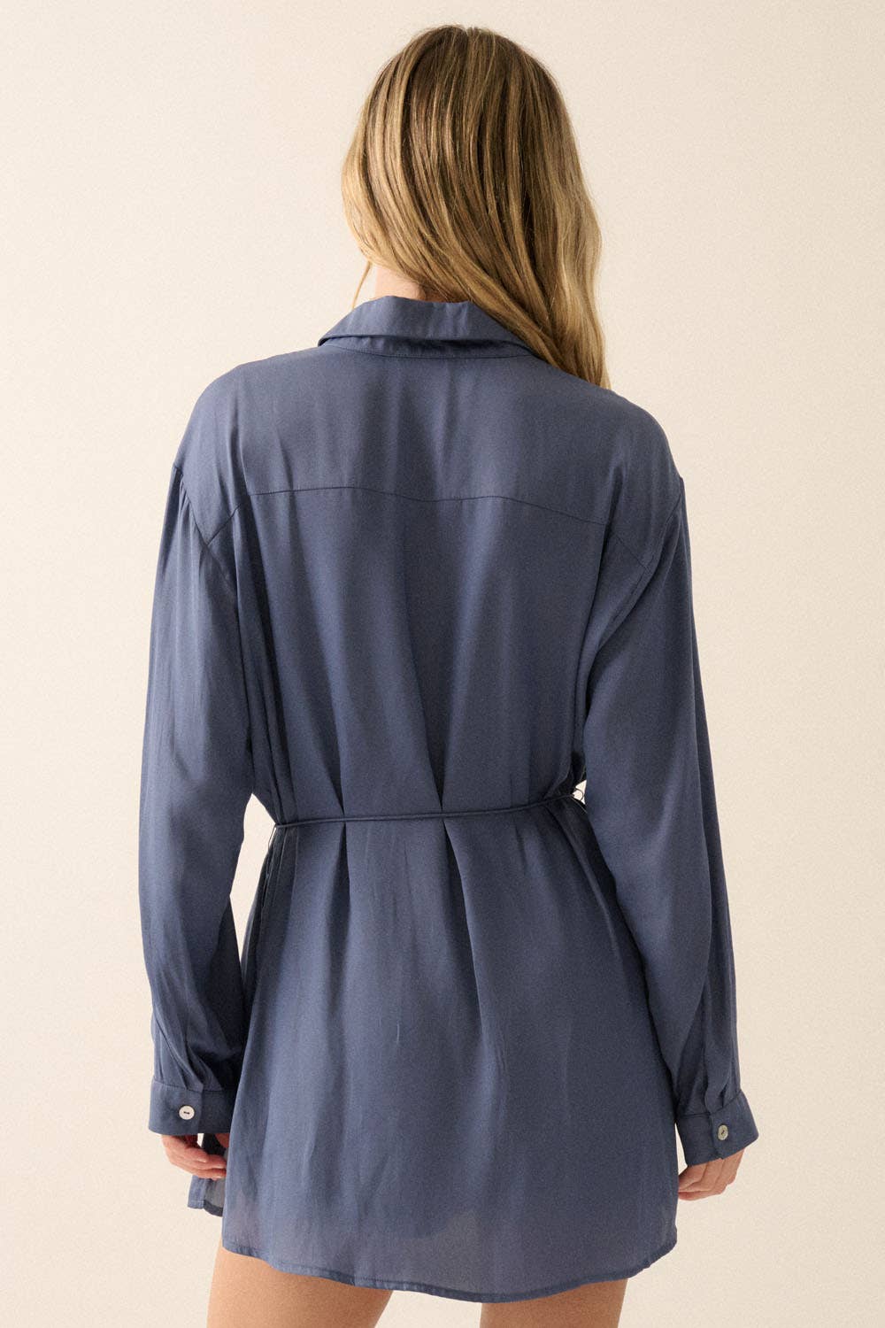 Promesa USA – Romper - Mulher por atacado – Macaquinho sólido de cetim com botão, cintura alta e cinto23