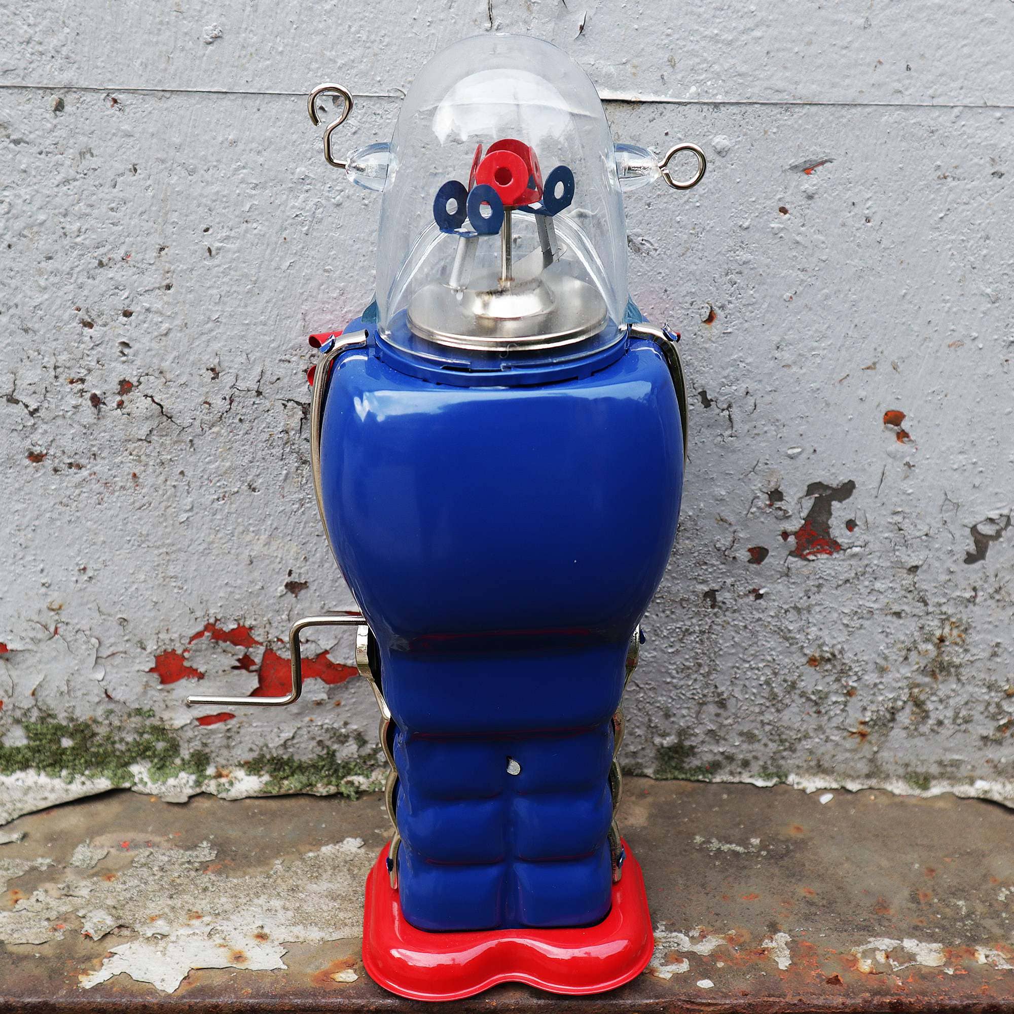 Tribal Trade GmbH - Wholesale Decorative Figurine - Robot Robot Space Trooper blue tin robot8