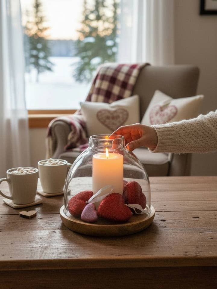 Stor lanterne til stearinlys af træ og glas for engroshandel hos Made Market Co.