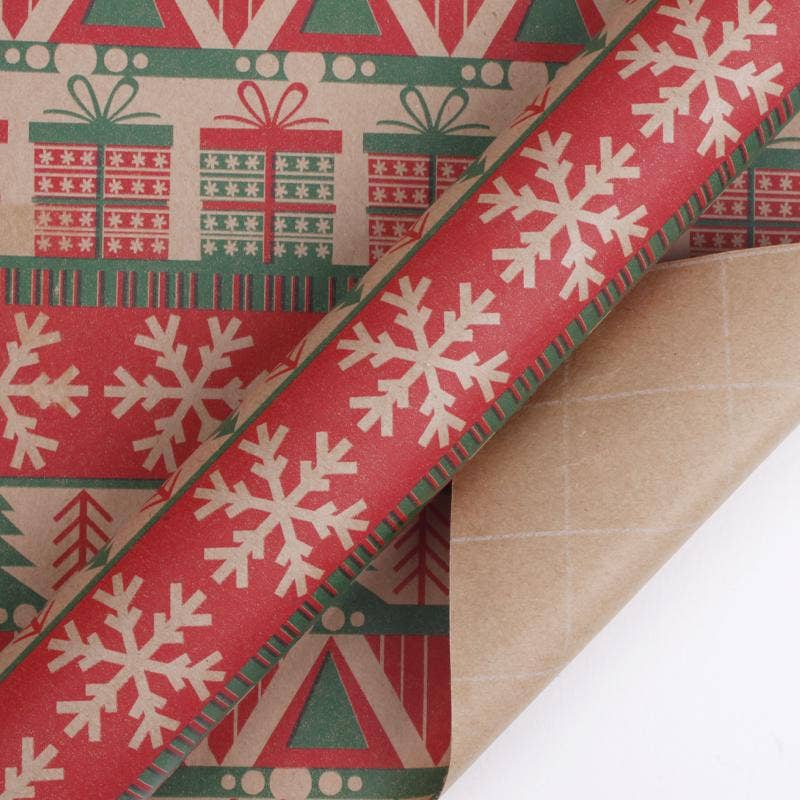 Desert Christmas Kraft Paper Gift Wrap Roll