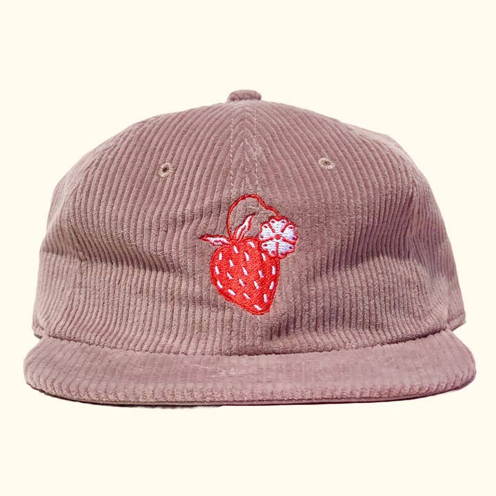 STRAWBERRY CORD HAT for wholesale by Anna Montagne Studio