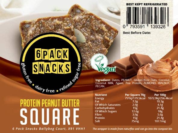6 PACK SNACKS – Großhandel Snack-Riegel – Erdnussbutter-Protein-Riegel2