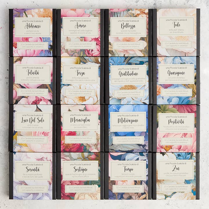 Cotton & Grey - Wholesale Tapered Candle/Candlestick - A little box of Bundle (Floral)3