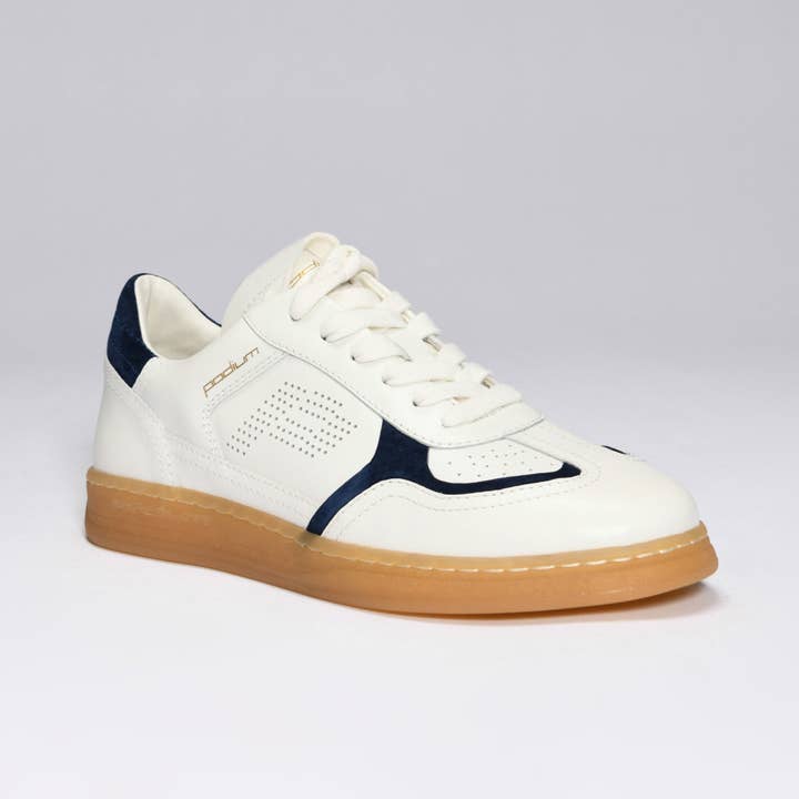 Crisp white midnight navy PODIUM P-1 HAIL for wholesale on Faire4