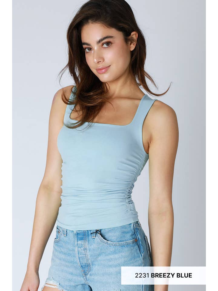 NIKIBIKI - Wholesale Tank Top - Women's - NS8408- Clean Line Square Shirred Top13