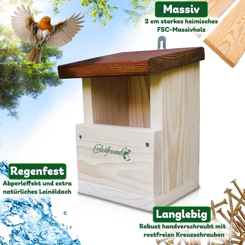 Erdenfreund - Wholesale Bird House - ERDENFREUND® Robin House0
