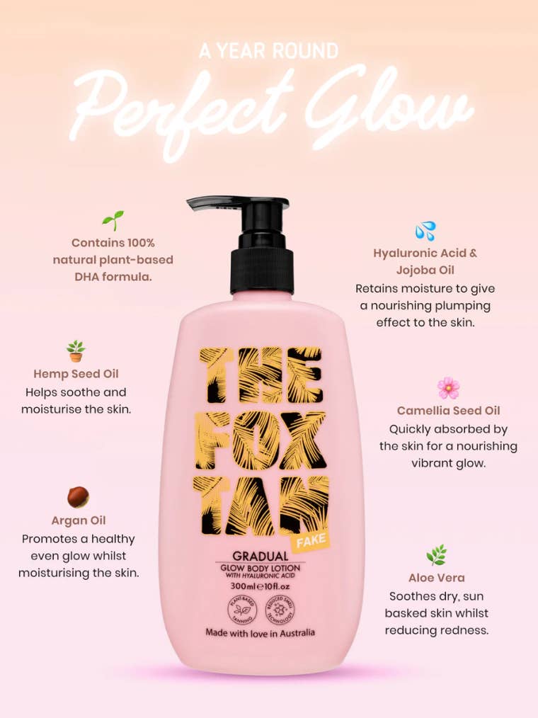 The Fox Tan – wholesale Self-tanner – Gradual Glow Body Lotion 300ml3