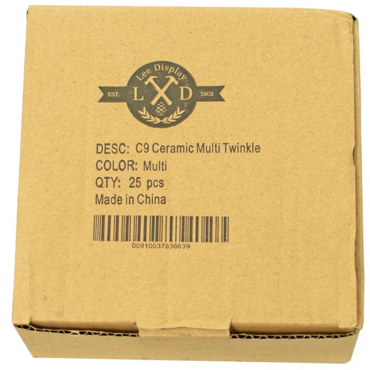 Lee Display - Wholesale String lights - Ceramic Multi-Color Patio String Lights9