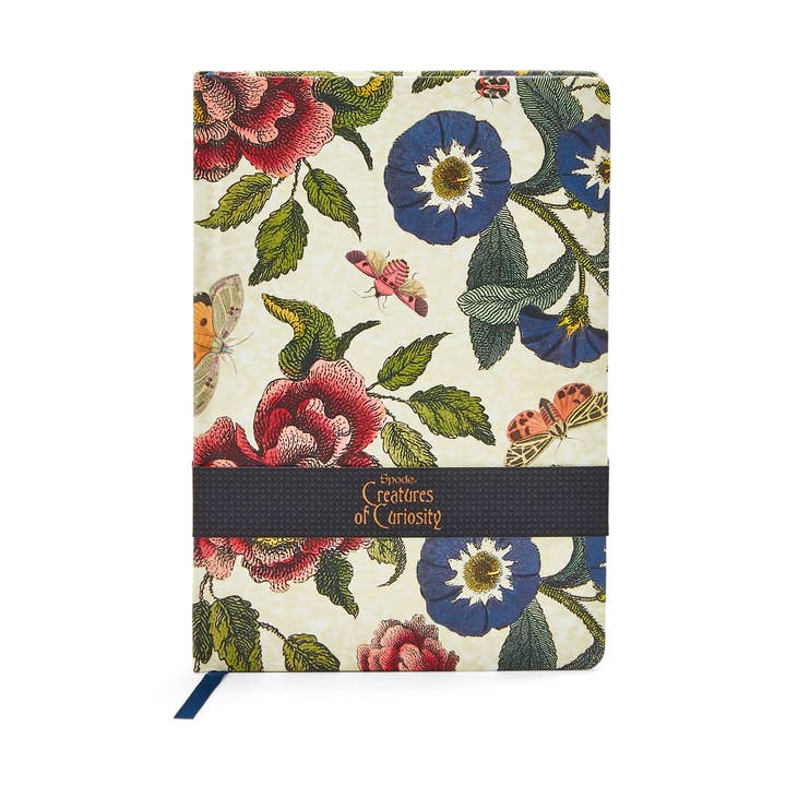 Creatures of Curiosity Floral Notebook (5.8" x 8.3") for wholesale by Portmeirion, Spode, Pimpernel, Nacthmann, Wrendale Designs