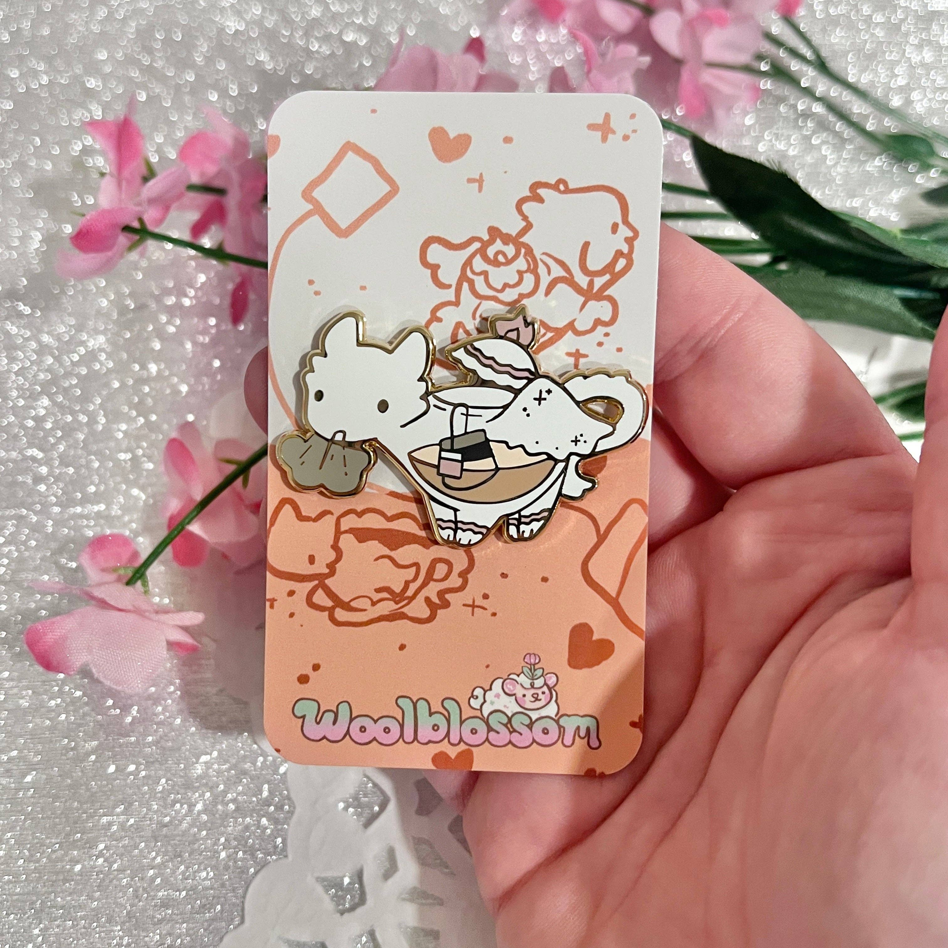 Woolblossom - Wholesale Lapel Pin/Button - Tea-Pot Dragon ~ Enamel Pin3