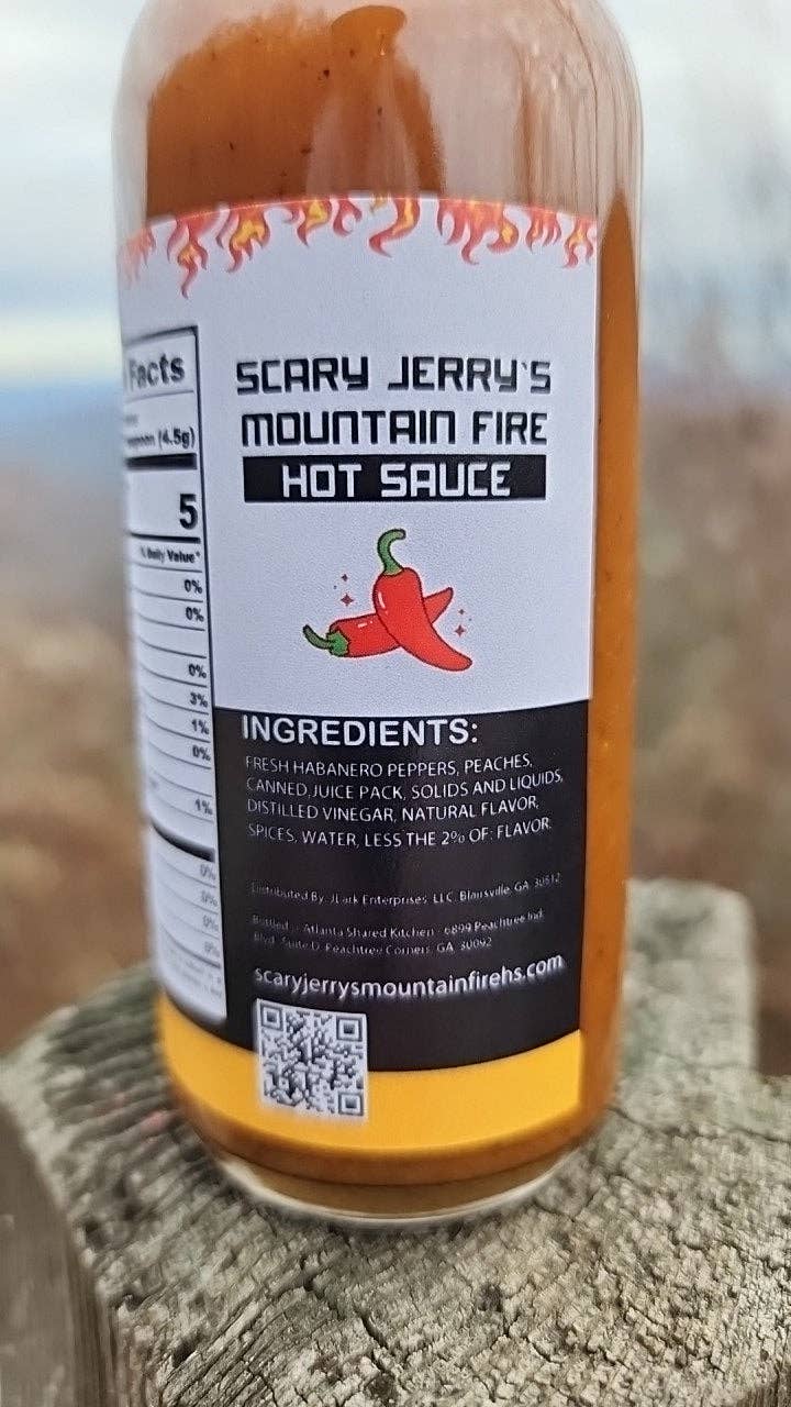 Scary Jerry's Mountain Fire Hot Sauce - Wholesale Hot Sauce - Scorpion Hollow Habanero Hot Sauce4