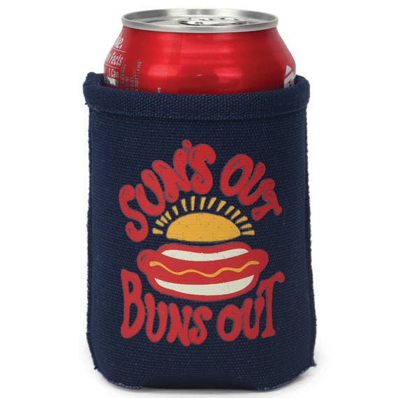 Open Road Brands, LLC - Wholesale Drink Huggers & Koozies - Sun's Out Buns Out Hamburger Can Cooler0