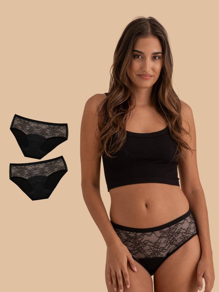 2 Bambus-Menstruationsslips für starken Fluss Colette für den Großhandel von Anaissa