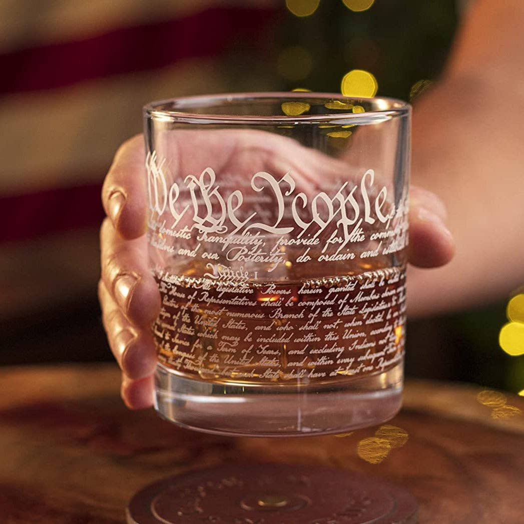 Old Southern Brass - Wholesale Cocktail/Liquor Glass - Constitution Of The United States Whiskey Glass1