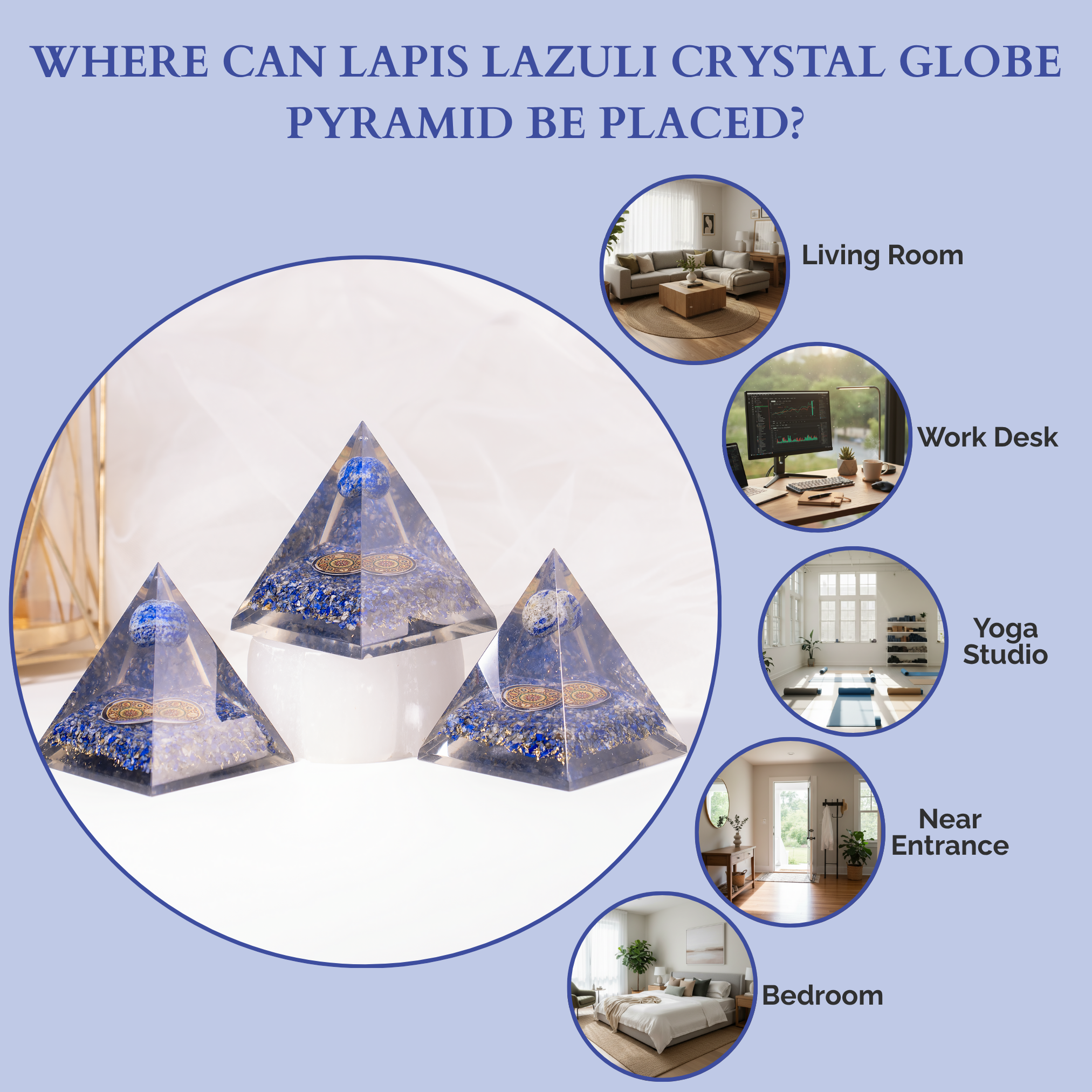 Soothing Crystals – wholesale Spiritual stone/crystal – Orgone Pyramid | Lapis Lazuli | Crystal Energy Pyramid9