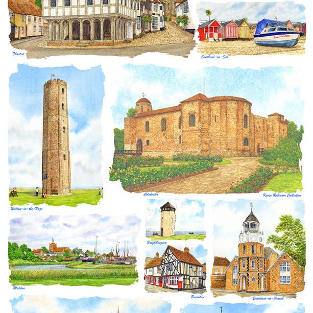 Essex.Cotton Tea Towel. for wholesale by Robinson Collection