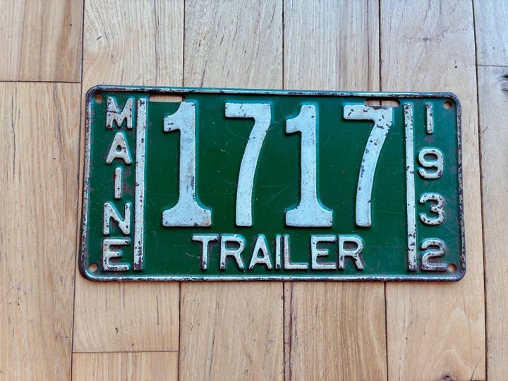 1932 Maine trailernummerplade for engroshandel hos RusticPlates