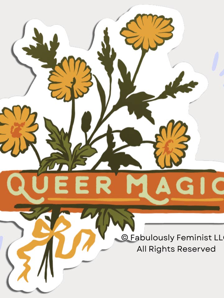 Queer Magic: LGBTQ Pride Sticker for wholesale by Fabulously Feminist