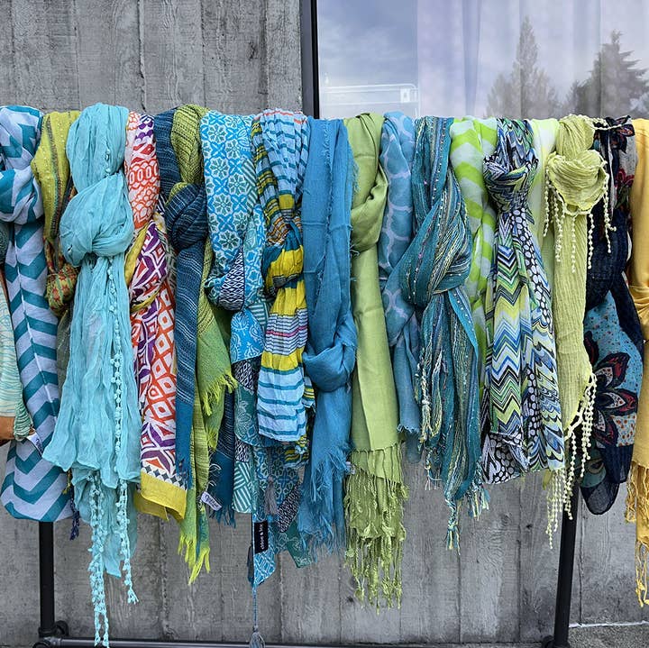 Chloe & Lex - Wholesale Scarf - Women's - Bundle of 50 Assorted Scarves- Final Sale - Wholesale Set
