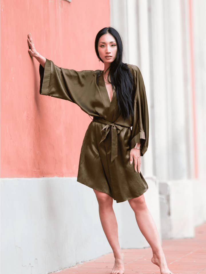 Brons Kimono för wholesale av KELLE' CAPRI