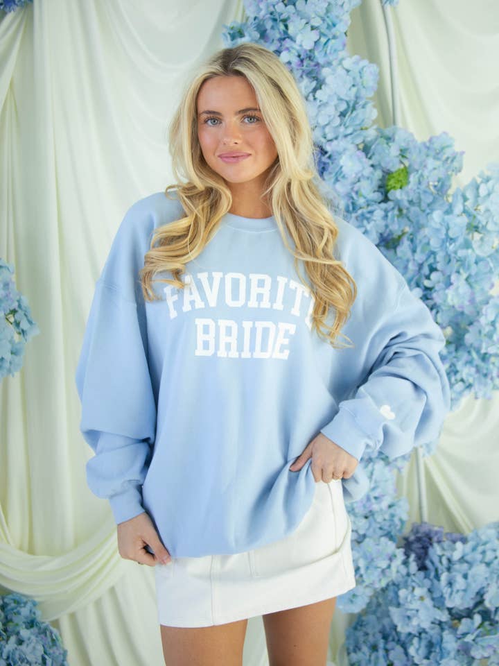 F+S: FAVORITE BRIDE SWEATSHIRT for wholesale by FRIDAY + SATURDAY
