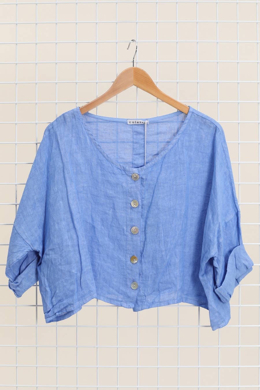 la maison des fibres naturelles - Wholesale Jacket - Women's - 3/4 sleeve linen jacket 906 100% linen18