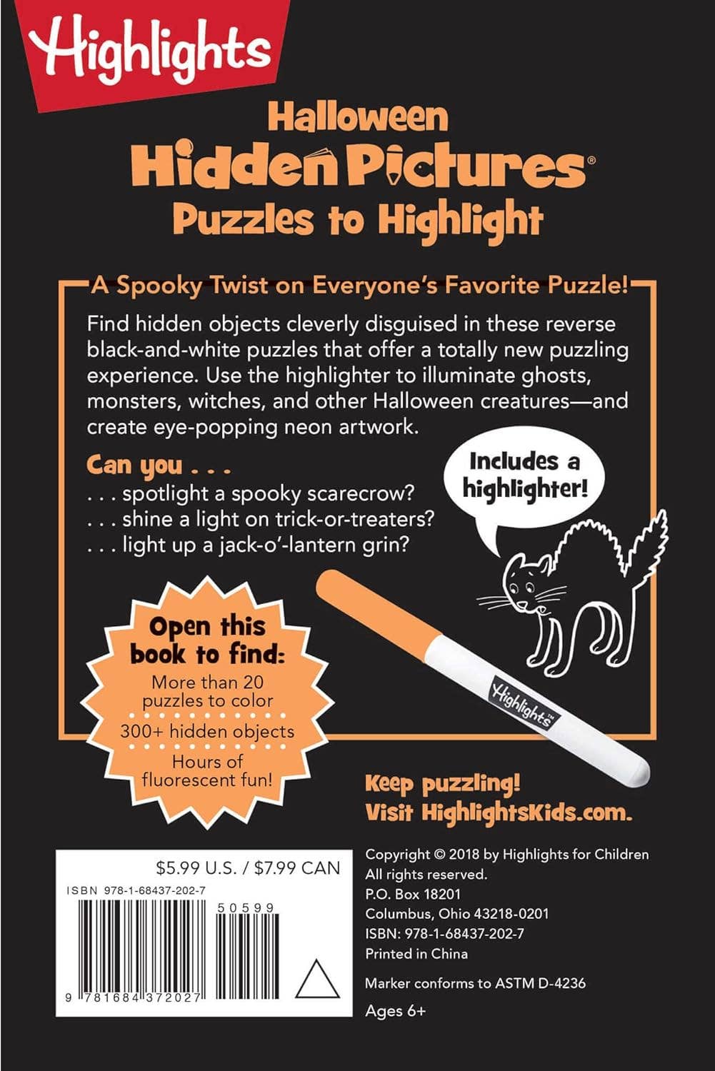 Highlights for Children - Wholesale Coloring & Activity Book - Kids & Baby - Halloween Hidden Pictures Puzzles to Highlight1