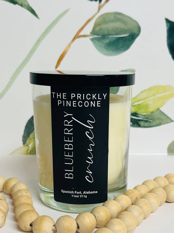Blueberry Crunch Coco Apricot Wood Wick Candle for wholesale by The Prickly Pinecone