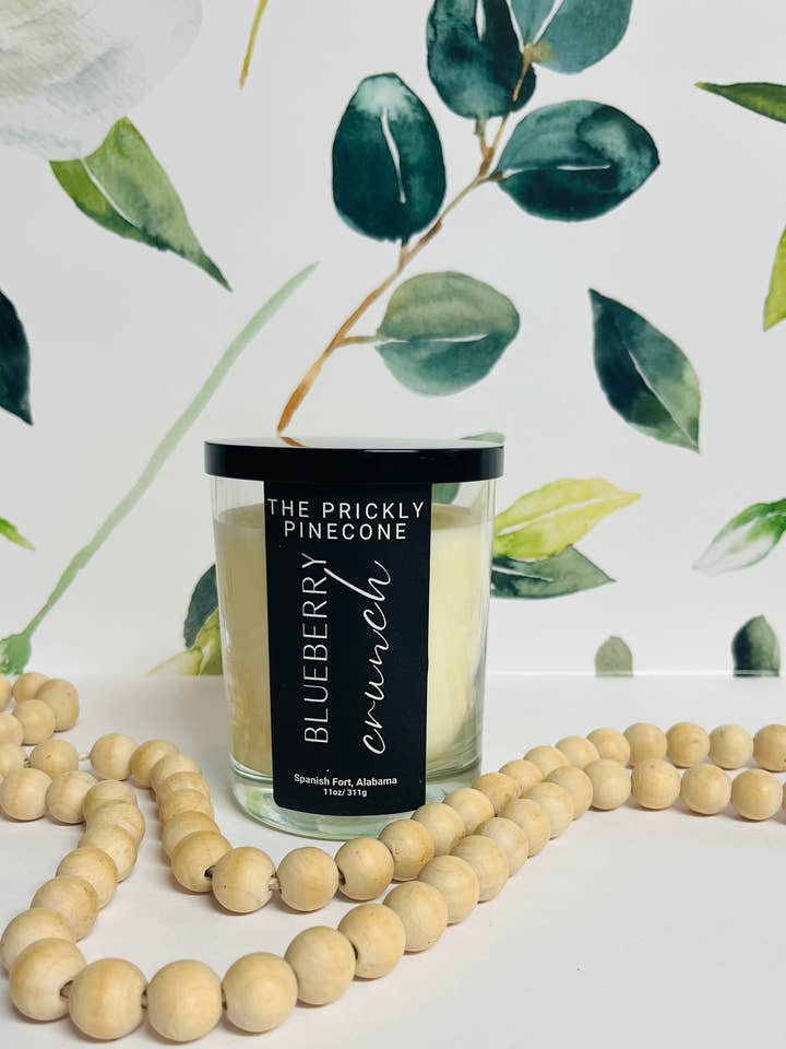 Blueberry Crunch Coco Apricot Wood Wick Candle for wholesale by The Prickly Pinecone