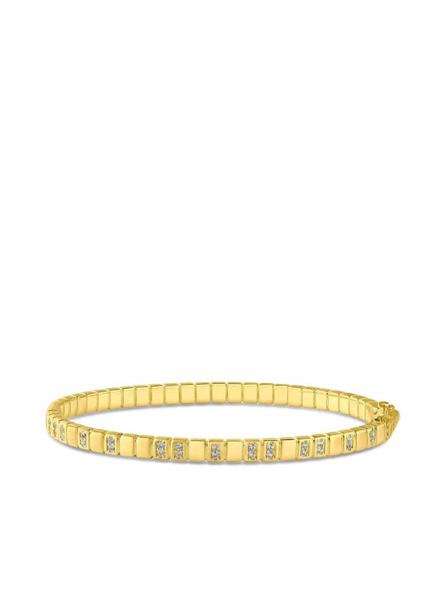 CZ Alternating Station Bangle for wholesale by CZ by Kenneth Jay Lane