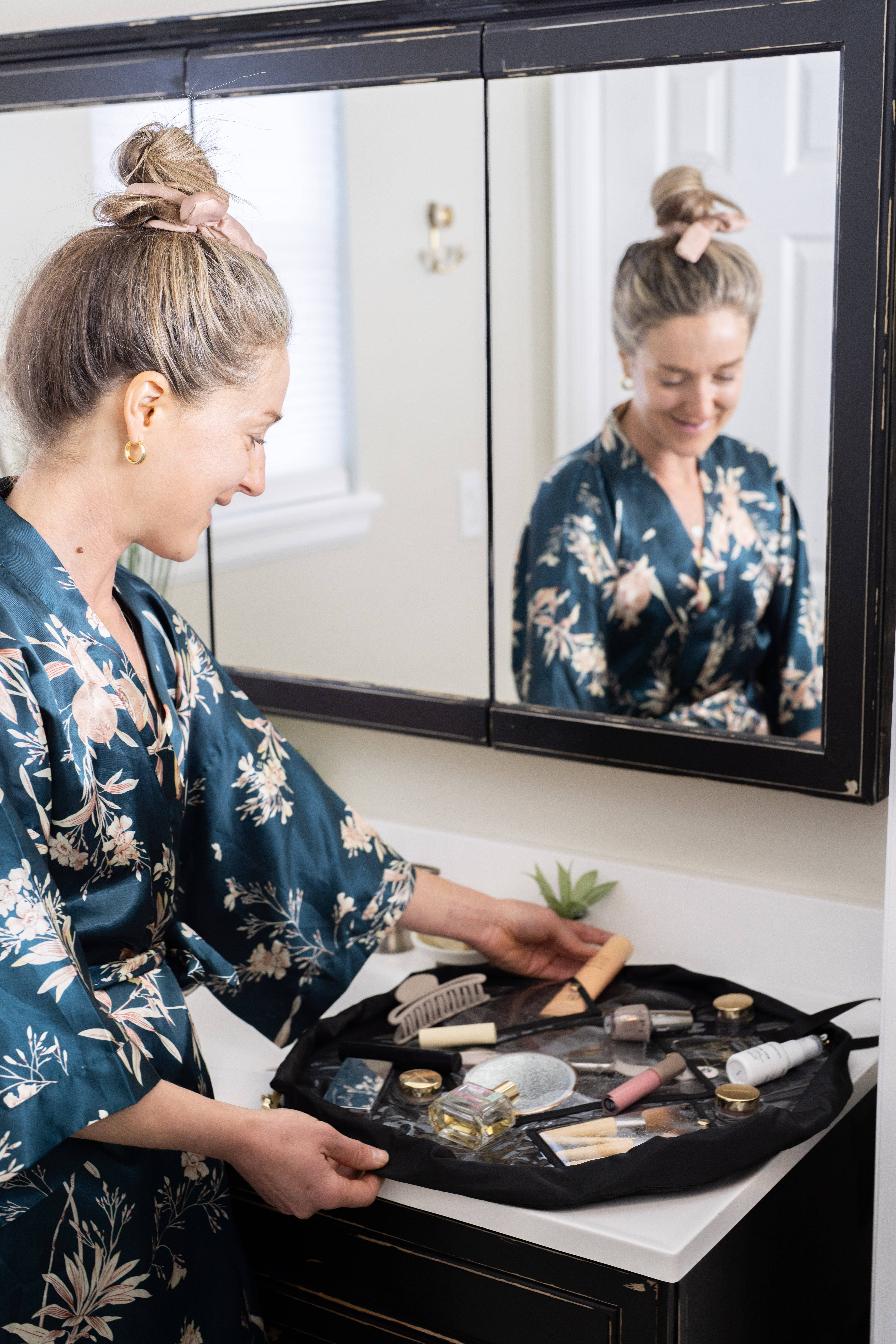 Best Bags - Venta al por mayor Bolsa para maquillaje - Bolsa de maquillaje acolchada con cordón plano, organizador de cosméticos 8