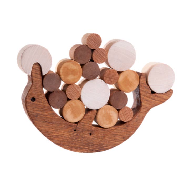 Wooden Dolphin Balancing Toy for wholesale by PoppyBabyCo