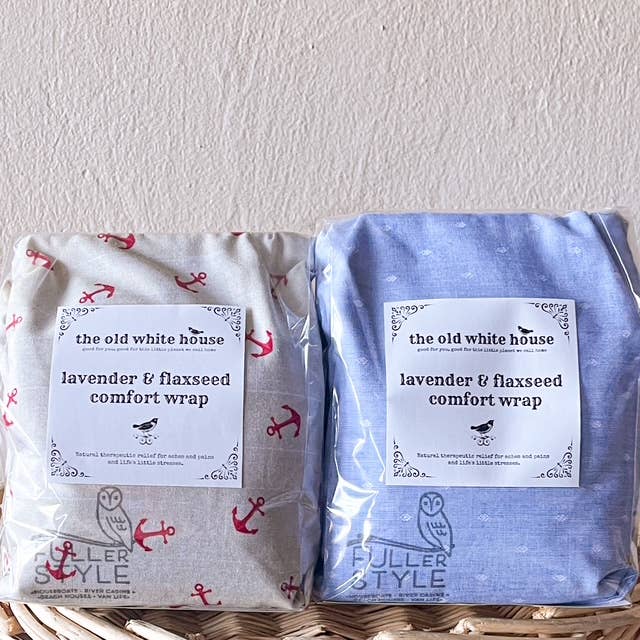 The Old White House - Wholesale Hot/Cold Compress - Custom Lavender & Flaxseed Comfort Wraps with Cover1