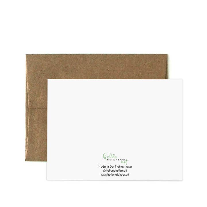 Hello Neighbor Art - Wholesale Thank You Card - Thank You x3 Greeting Card: Box Set of 6